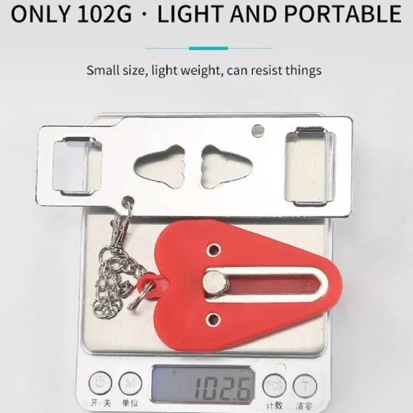 NEW!! Portable Door Lock - Travel, Door Lock Self-Defense Security Device Safety - Picture 6 of 8